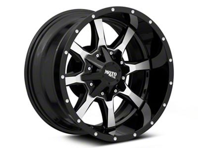 Moto Metal MO970 Gloss Black Machined Wheel; 18x10; -24mm Offset (99-04 Jeep Grand Cherokee WJ)