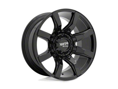 Moto Metal Spider Gloss Black Wheel; 20x10; -18mm Offset (99-04 Jeep Grand Cherokee WJ)