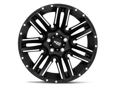 Moto Metal Razor Satin Black Machined Wheel; 20x10; -24mm Offset (05-10 Jeep Grand Cherokee WK)