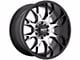 Moto Metal MO806 Gloss Black Machined Wheel; 20x10; -18mm Offset (11-21 Jeep Grand Cherokee WK2)