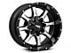 Moto Metal MO970 Gloss Black Machined Wheel; 18x10; -24mm Offset (11-21 Jeep Grand Cherokee WK2)