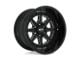 Moto Metal Phantom Gloss Black Milled Wheel; 22x12; -44mm Offset (11-21 Jeep Grand Cherokee WK2)