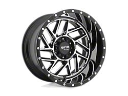 Moto Metal Breakout Gloss Black Machined Wheel; 20x9; 0mm Offset (07-18 Jeep Wrangler JK)