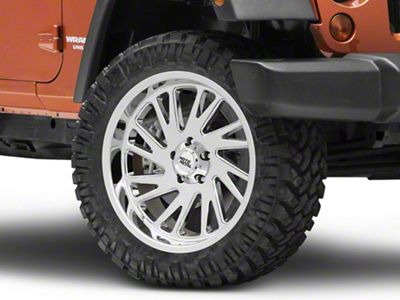 Moto Metal Combat Chrome Wheel; 22x10 (07-18 Jeep Wrangler JK)