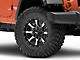 Moto Metal MO970 Gloss Black Machined Wheel; 17x8; 40mm Offset (07-18 Jeep Wrangler JK)