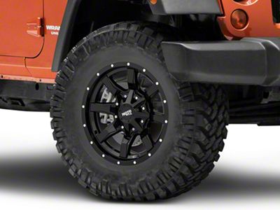 Moto Metal MO970 Gloss Black Wheel; 17x9; -12mm Offset (07-18 Jeep Wrangler JK)