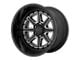 Moto Metal Phantom Gloss Black with Gray Tint Wheel; 20x12 (07-18 Jeep Wrangler JK)