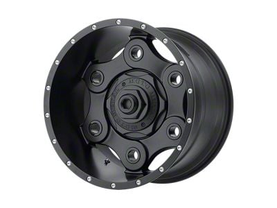 Moto Metal Link Blackout Wheel; 17x9 (18-24 Jeep Wrangler JL)