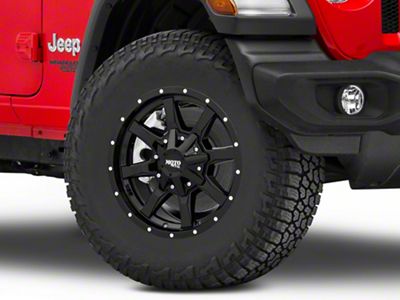 Moto Metal MO970 Gloss Black Wheel; 17x8 (18-24 Jeep Wrangler JL)