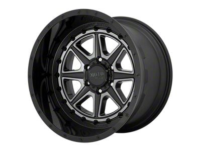 Moto Metal Phantom Gloss Black with Gray Tint Wheel; 20x12; -44mm Offset (18-24 Jeep Wrangler JL)