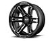 Moto Metal MO991 Rukus Gloss Black Milled 6-Lug Wheel; 20x12; -44mm Offset (16-23 Tacoma)