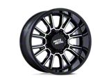 Moto Metal Legacy Gloss Black Machined 6-Lug Wheel; 20x9; 20mm Offset (17-24 Titan)