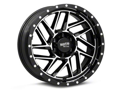 Moto Metal MO985 Breakout Gloss Black Machined 6-Lug Wheel; 20x10; -18mm Offset (17-24 Titan)