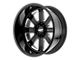 Moto Metal MO402 Gloss Black Milled 6-Lug Wheel; 20x10; -24mm Offset (16-24 Titan XD)