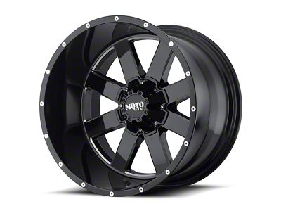 Moto Metal MO962 Gloss Black Milled 6-Lug Wheel; 22x14; -76mm Offset (16-24 Titan XD)