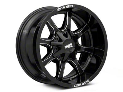 Moto Metal MO970 Gloss Black Milled 6-Lug Wheel; 18x10; -24mm Offset (16-24 Titan XD)