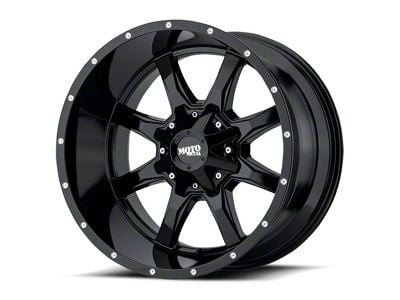 Moto Metal MO970 Gloss Black Milled 6-Lug Wheel; 20x10; -18mm Offset (16-24 Titan XD)