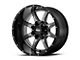 Moto Metal MO970 Gloss Gray with Gloss Black Lip 6-Lug Wheel; 20x10; -24mm Offset (16-24 Titan XD)