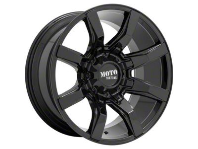 Moto Metal Spider Gloss Black 6-Lug Wheel; 20x10; -18mm Offset (16-24 Titan XD)