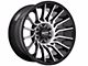 Moto Metal MO807 Gloss Black Machined 6-Lug Wheel; 22x12; -44mm Offset (22-24 Tundra)