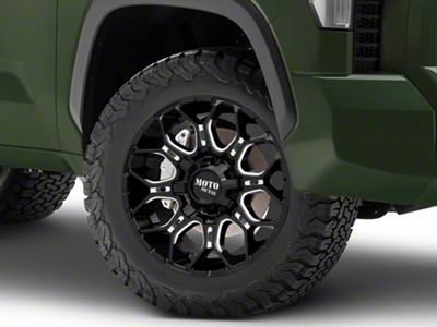 Moto Metal MO808 Sniper Gloss Black Milled 6-Lug Wheel; 20x10; -18mm Offset (22-24 Tundra)