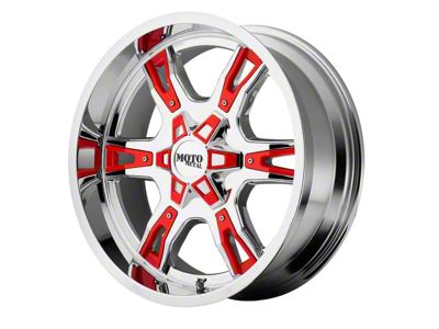 Moto Metal MO969 Chrome with Red And Black Accents 5-Lug Wheel; 20x9; 0mm Offset (14-21 Tundra)