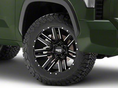 Moto Metal MO978 Razor Satin Black Machined 6-Lug Wheel; 20x10; -24mm Offset (22-24 Tundra)