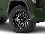 Moto Metal MO985 Breakout Gloss Black Machined 6-Lug Wheel; 20x10; -18mm Offset (22-24 Tundra)