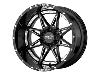 Moto Metal MO993 Hydra Gloss Black Milled 5-Lug Wheel; 20x9; 18mm Offset (14-21 Tundra)