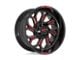 Moto Metal MO999 Gloss Black Milled with Red Tint 5-Lug Wheel; 20x10; -18mm Offset (14-21 Tundra)