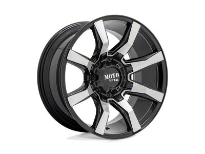 Moto Metal Spider Gloss Black Machined 5-Lug Wheel; 20x10; -18mm Offset (14-21 Tundra)