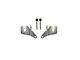 Motobilt A-Pillar Light Mount Kit; Stainless Steel (20-24 3.6L Jeep Gladiator JT, Excluding Mojave)