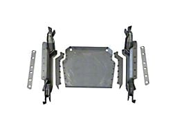 Motobilt 4-Link Suspension Mount Skid Plate System; Bare Steel (97-06 Jeep Wrangler TJ)