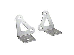 Motobilt A-Pillar Light Mounts; Bare Aluminum (76-95 Jeep CJ7 & Wrangler YJ)