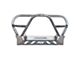 Motobilt Crusher Series Front Bumper with Grille Hoop and Stinger; Bare Steel (87-06 Jeep Wrangler YJ & TJ)