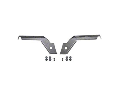 Motobilt Front Fender Chop Support Brackets; Bare Steel (18-24 Jeep Wrangler JL Rubicon)