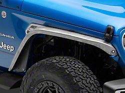 Motobilt Front and Rear Fender Flare Package; Bare Steel (18-24 Jeep Wrangler JL)