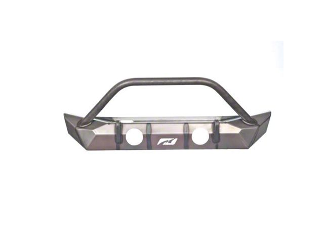 Motobilt Hammer Series Front Bumper with Stinger; Bare Steel (07-18 Jeep Wrangler JK)