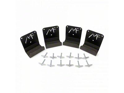 MotoFab Door Hangers; Set of 4 (76-25 Jeep CJ7, Wrangler YJ, TJ, JK & JL)