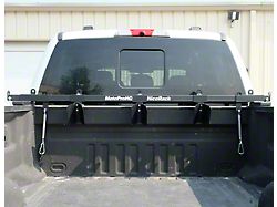 MotoPro HQ NiceRack Toyota Rail System 3-Motorcycle Truck Rack; Black (05-24 Tacoma)