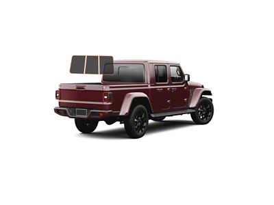 MotoShield Pro 3-Piece Rear Windshield Tint; 15% (20-24 Jeep Gladiator JT w/ Hard Top)