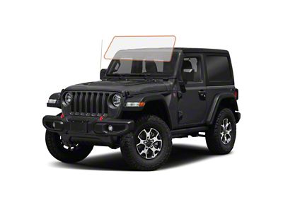 MotoShield Pro Front Windshield Tint; 50% (18-24 Jeep Wrangler JL 2-Door w/ Hard Top)