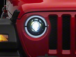 MP Concepts Apollo LED Headlights; Black Housing; Clear Lens (20-24 Jeep Gladiator JT)