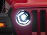 MP Concepts Thanos LED Headlights; Black Housing; Clear Lens (18-25 Jeep Wrangler JL)