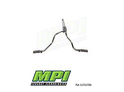 MPI Exhaust Technologies Turbo Series Clamp-On Dual Exhaust System with Polished Bright Chrome Tips; Side Exit (14-21 5.7L Tundra)
