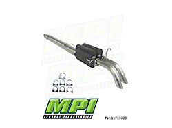 MPI Exhaust Technologies Bullnoze Series Clamp-On Dual Exhaust System; Turn Down (14-21 5.7L Tundra)