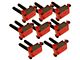 MSD Blaster Coil Packs; Red (05-21 V8 HEMI Jeep Grand Cherokee WK & WK2)