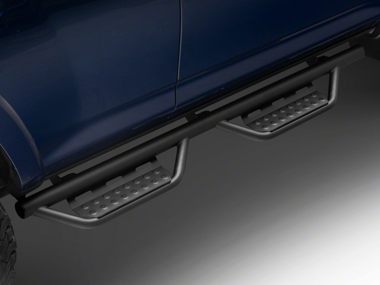 N-Fab Cab Length RS Nerf Side Step Bars; Textured Black (10-24 4Runner