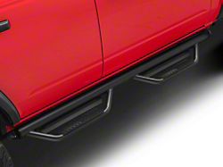 N-Fab Cab Length Podium Nerf Side Step Bars; Textured Black (21-24 Bronco 4-Door)