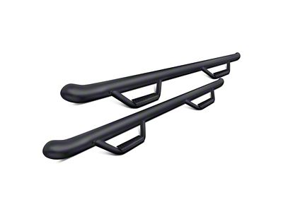 N-Fab Cab Length Nerf Side Step Bars; Textured Black (05-21 Frontier King Cab)